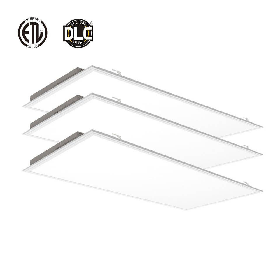 方形天花板2x4LED平板灯（带应急备用电池）-Square Ceiling 2x4 LED Flat Panel Light with Emergency Battery Backup
